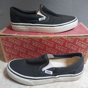 Vans Black Slip-On Sneakers